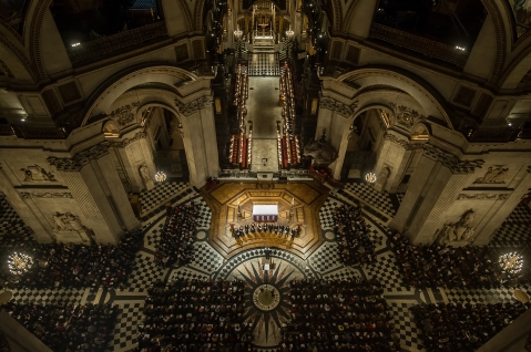THE TALLIS SCHOLARS; 40th Anniversary Concert; St Paul's Cathedral; London, UK; PETER PHILLIPS - Conductor; Credit: © CLIVE BARDA/ArenaPAL;